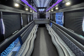 Pasadena Party Bus Interior