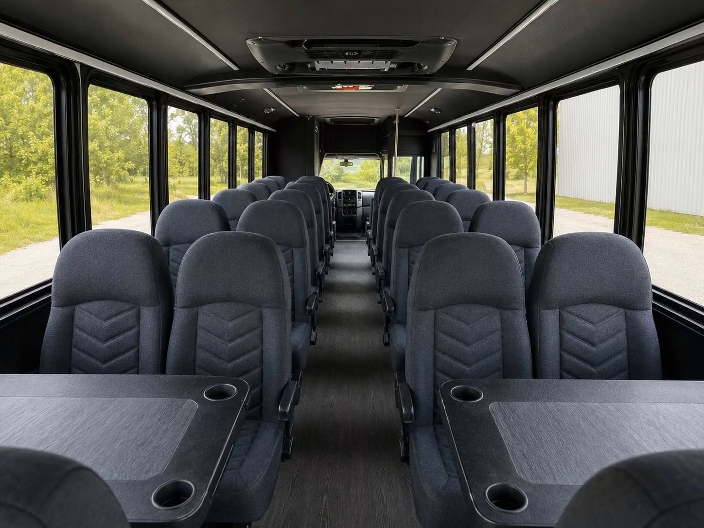 18 passenger minibus interior