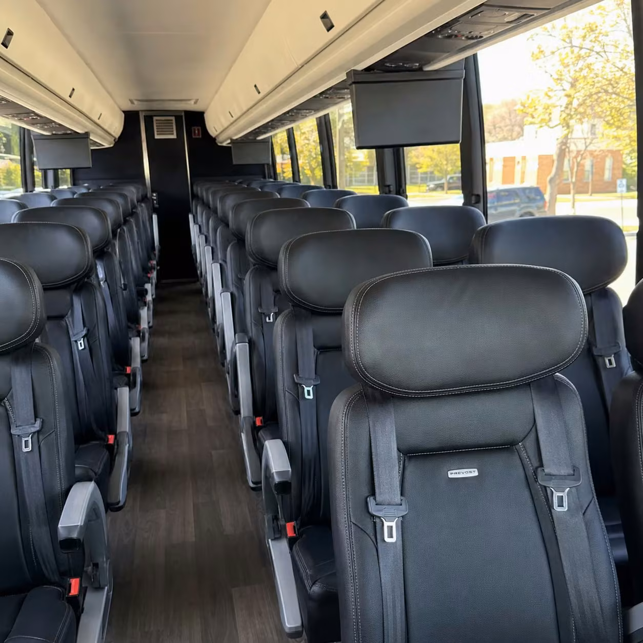 pasadena charter bus interior