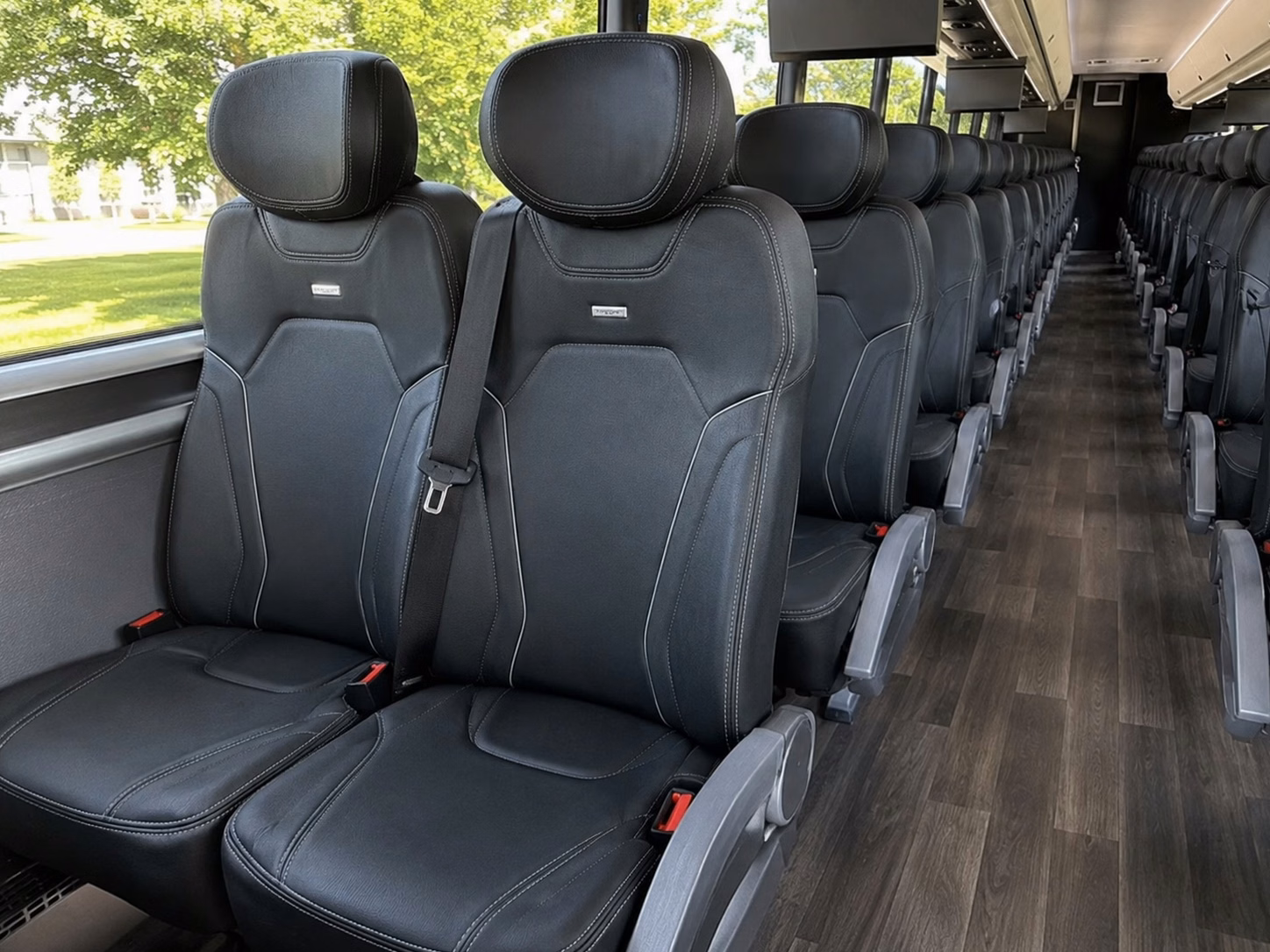 pasadena charter bus rental inside